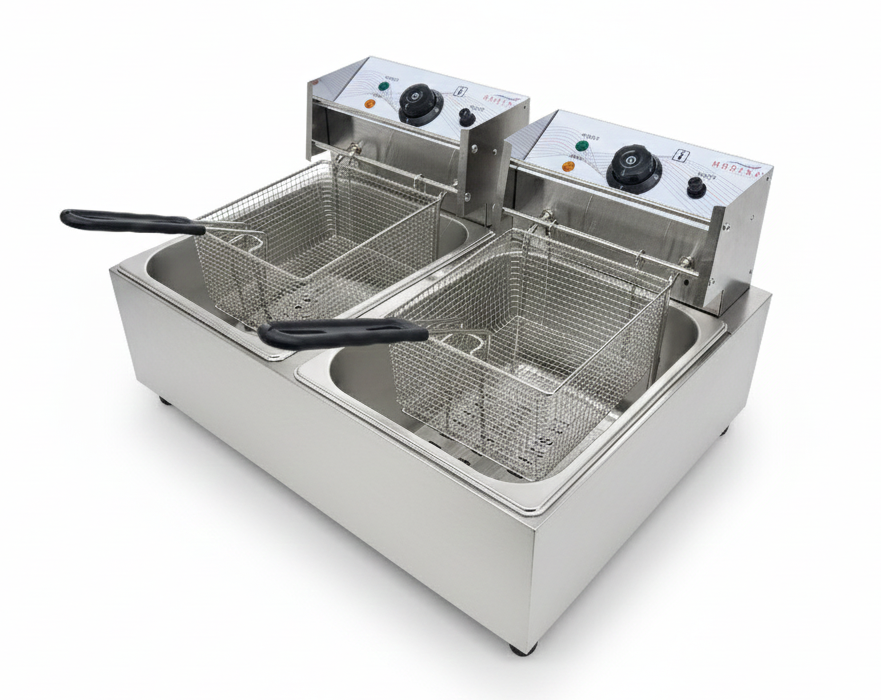 Twin Tank Electric Countertop Fryers