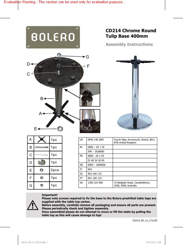 Bolero CD214 Manual