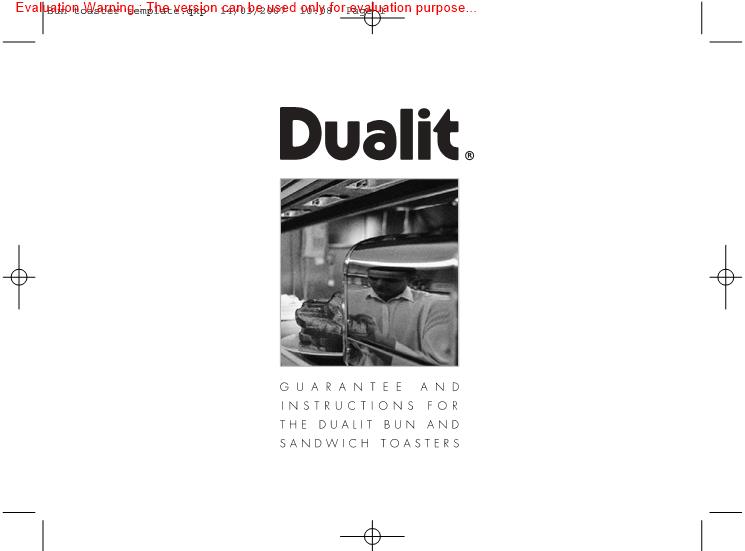 Dualit CD376 Manual