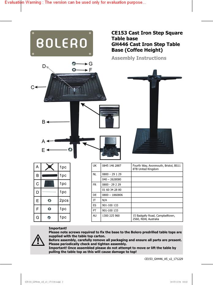Bolero CE153 Manual