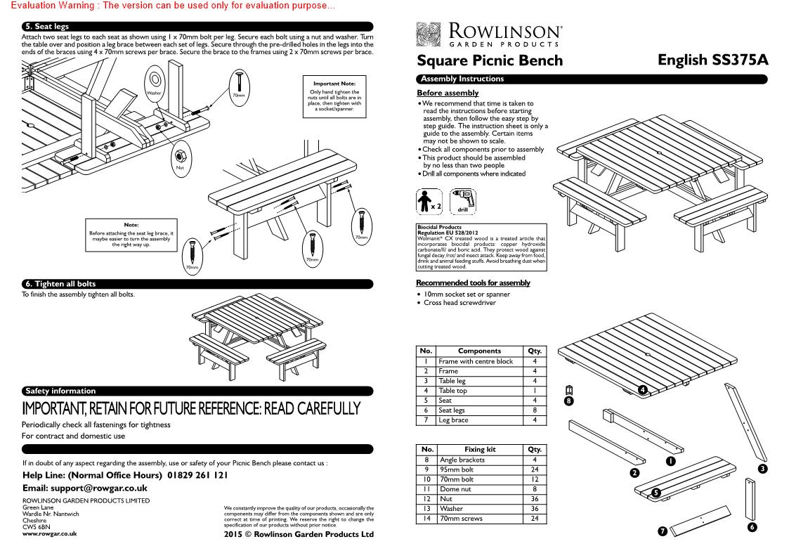 Rowlinson CG096 Manual