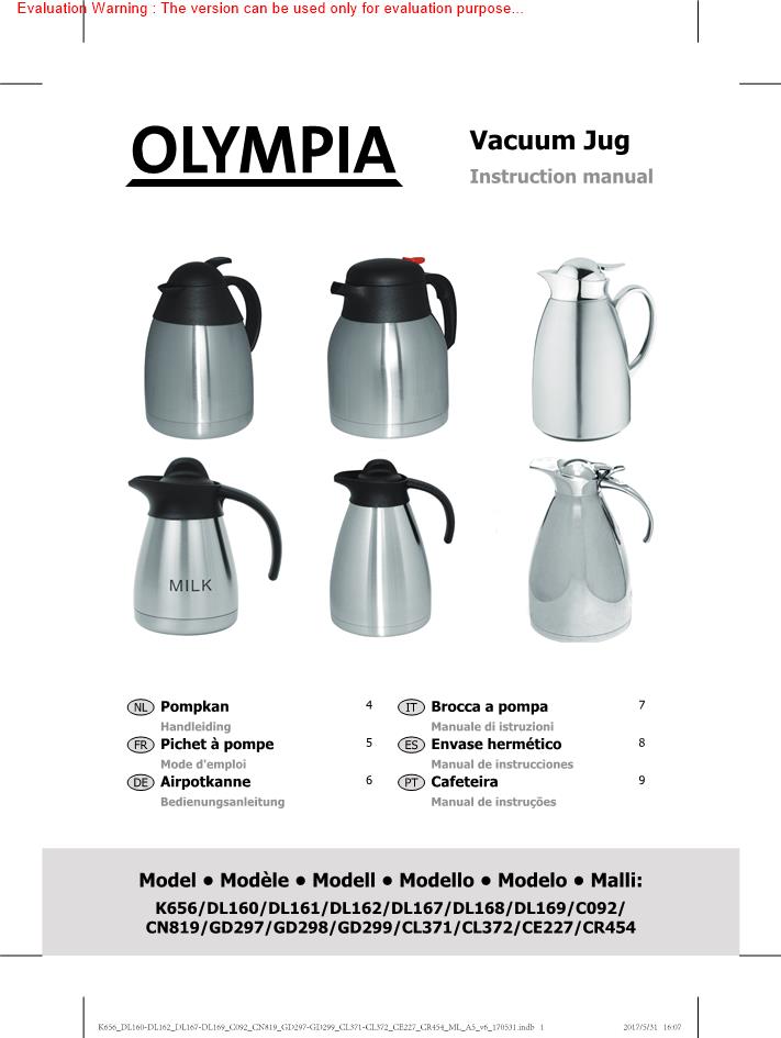 Olympia CL371 Manual