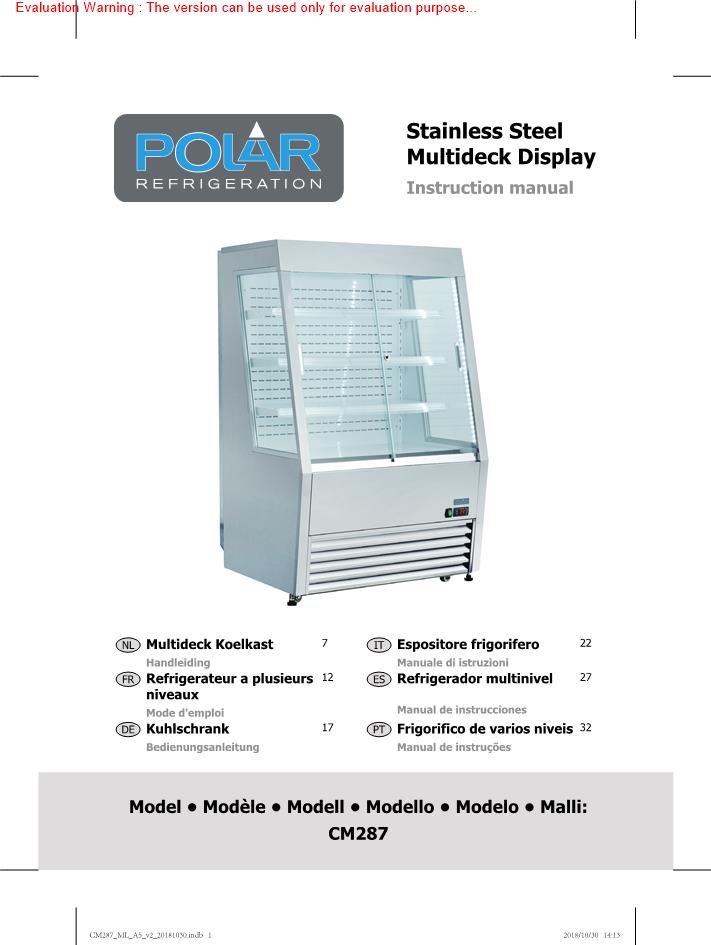 Polar CM287 Manual