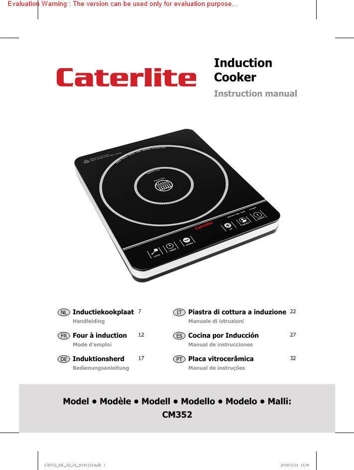 Caterlite CM352 Manual