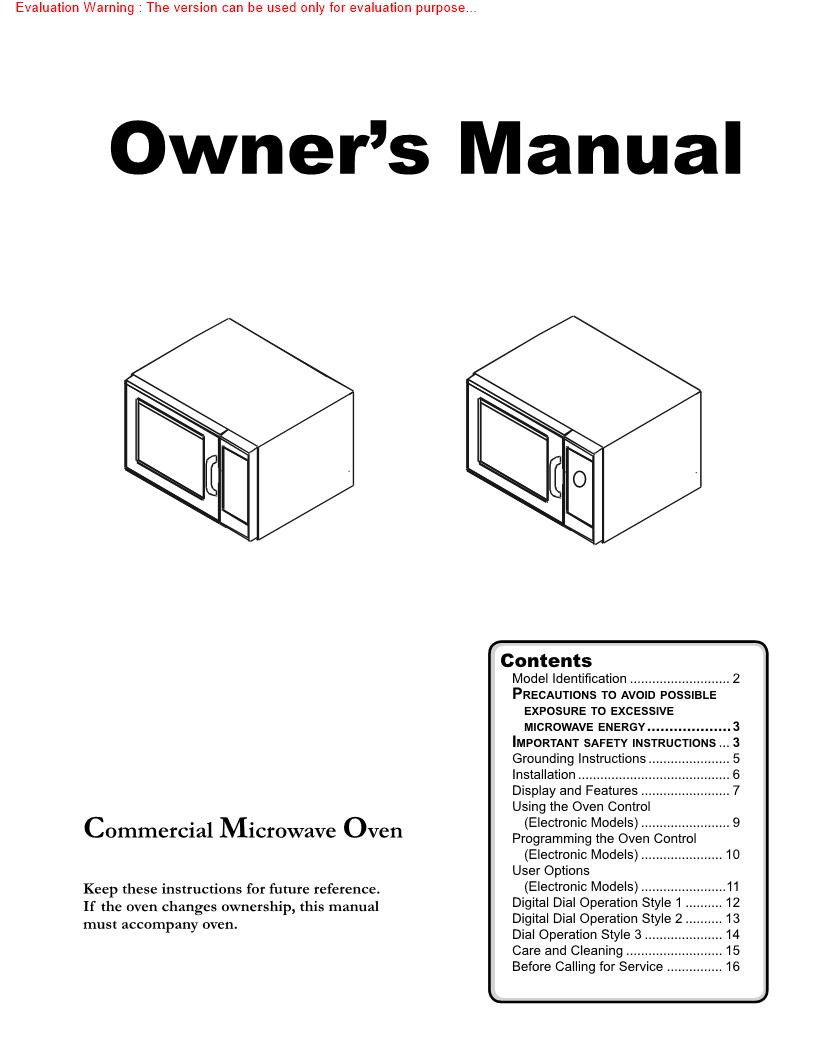 Menumaster CM743 Manual