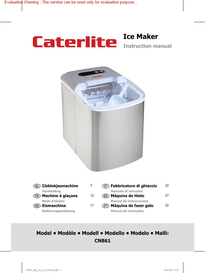 Caterlite CN861 Manual