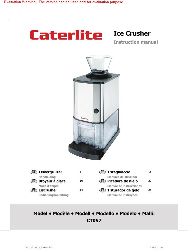 Caterlite CT057 Manual