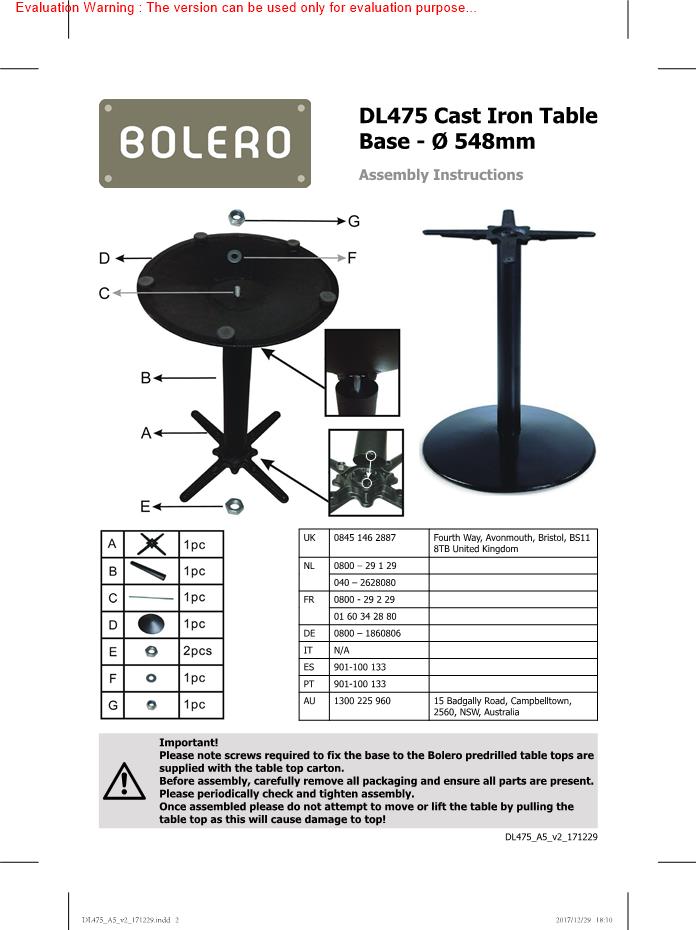 Bolero DL475 Manual