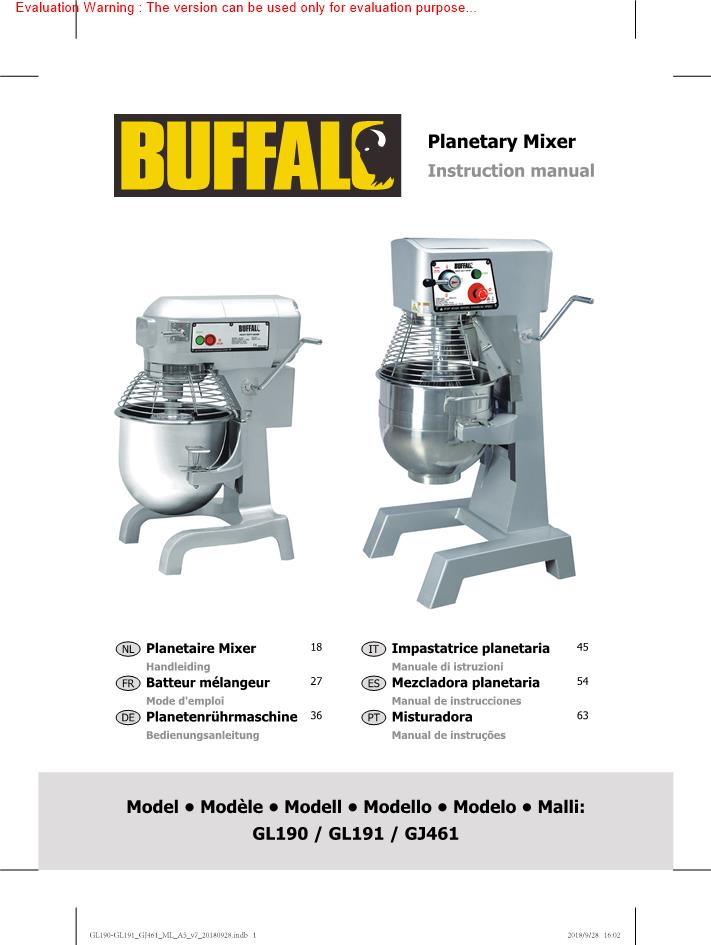 Buffalo GL190 Manual
