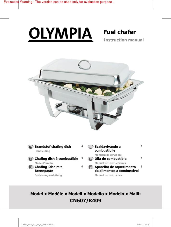 Olympia K409 Manual