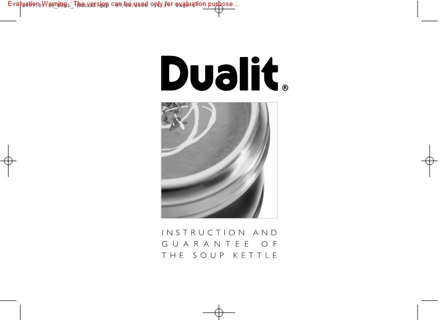 Dualit L369 Manual